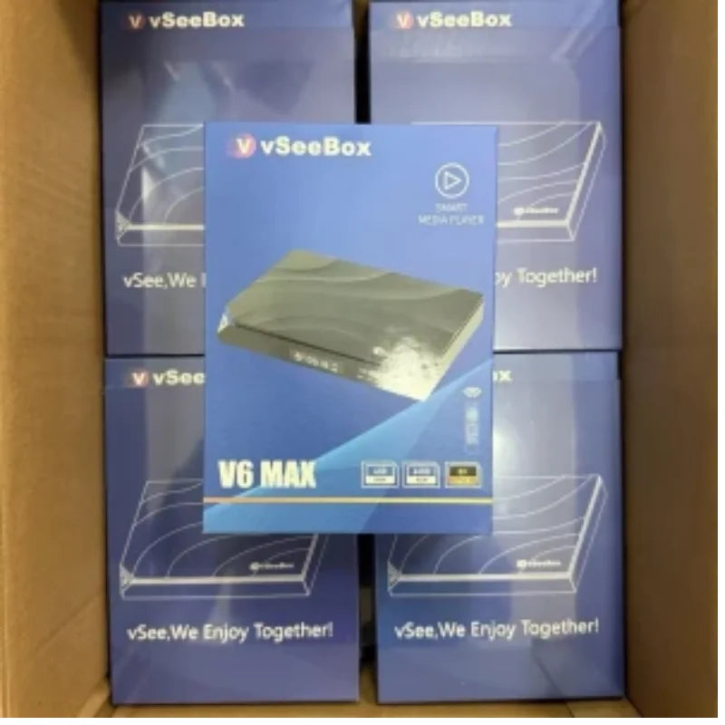 vSeeBox V6 MAX 2026 8K Streaming Box | 64GB NEW SEALED | FREE-SHIPPING | Authorized Distributor