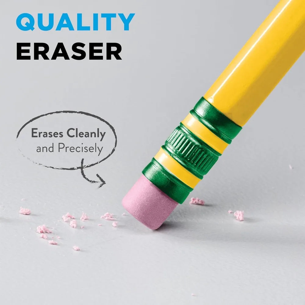 Wood Cased Pencils Pre Sharpened Number 2 HB Soft Lead for School Office Writing Sketching and Drawing Bulk Pack of 18 Yellow Pencils Ready to Use Smooth Writing Experience No Sharpener Needed Perfect for Students