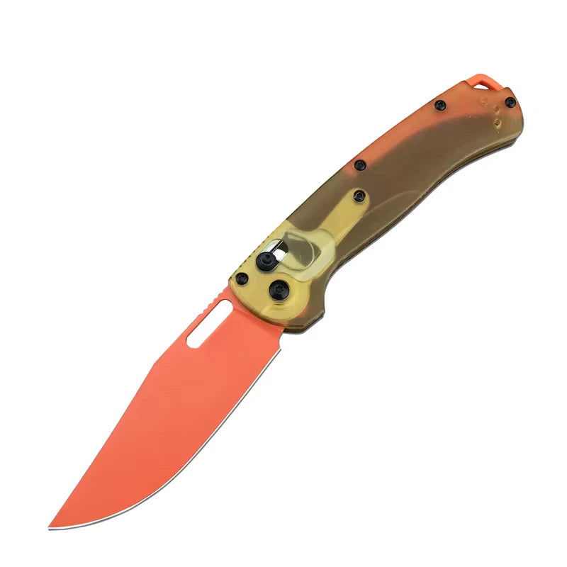 DIY 8CR18MOV Stainless Steel Folding Pocket Survival Knife For Camping