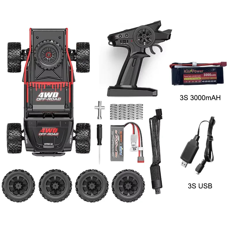 MJX 14209 1/14 RC Car Hyper Go 75km/h Brushless 2.4G Remote Control 4WD Off-road Racing RC Truck Hobby RC Toy Gift