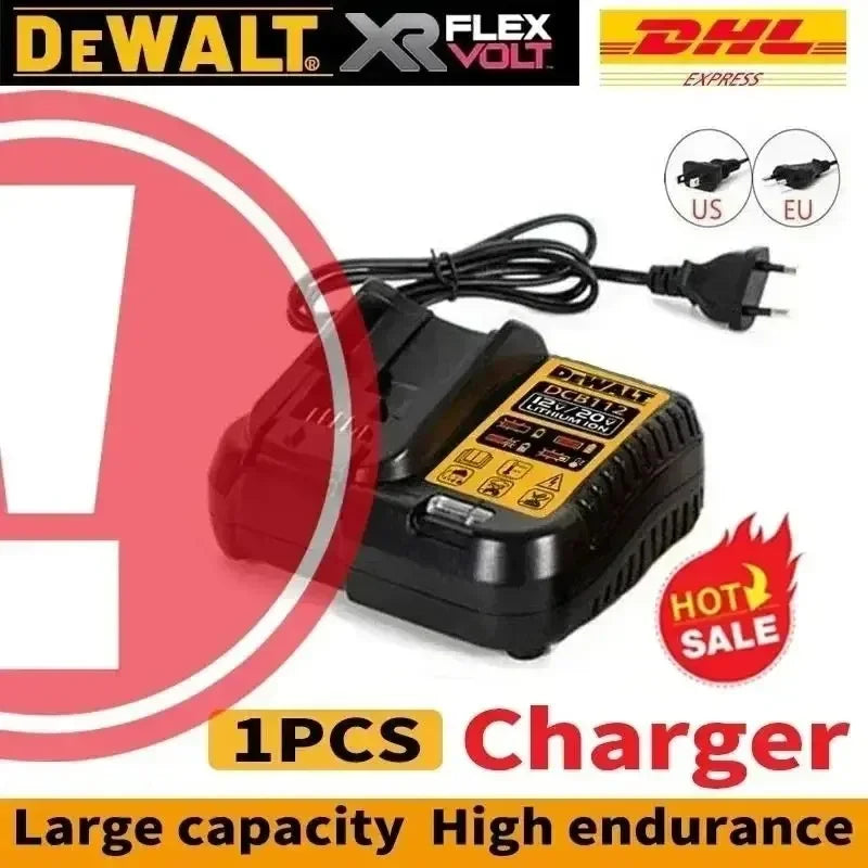 100% Original DeWalt 20V 6.0Ah Battery Power Tool Replacement for DeWalt DCB184 DCB181 DCB182 DCB200 6.0Ah 18Volt 20v Battery.