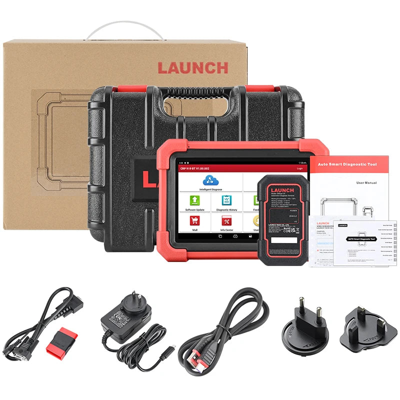 LAUNCH X431 CRP919X-BT OBD2 Scanner Automotive Diagnostic Tools Car CANFD DOIP ECU Coding Professional Scan Free Shipping