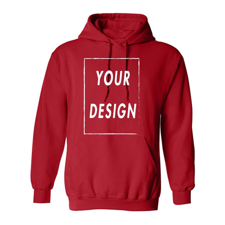 Customized Hoodies For Men And Women Long Sleeved High Quality Hooded DIY Photos Or Text Thick Hoodies Shipped From US