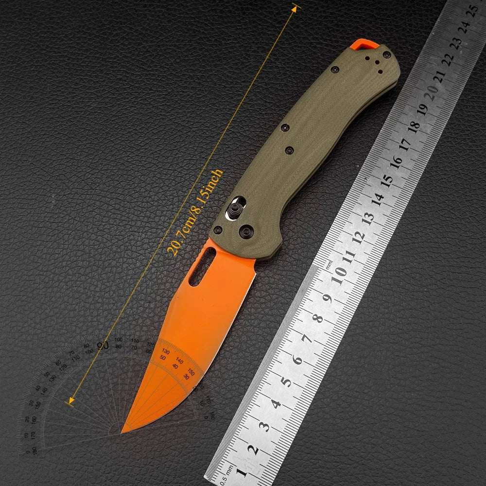 BM 15535 G10 Handle Locking Pocket Knife For Outdoor Use