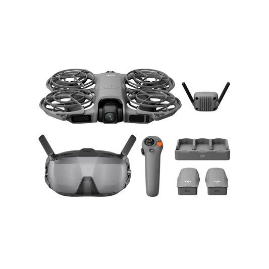 DJI Neo 2 Motion Fly More Combo Drone with RC Motion 3 & Goggles N3, 4K FPV Camera Drone for Beginners, Stable Digital Transmission, Includes 3 Batteries