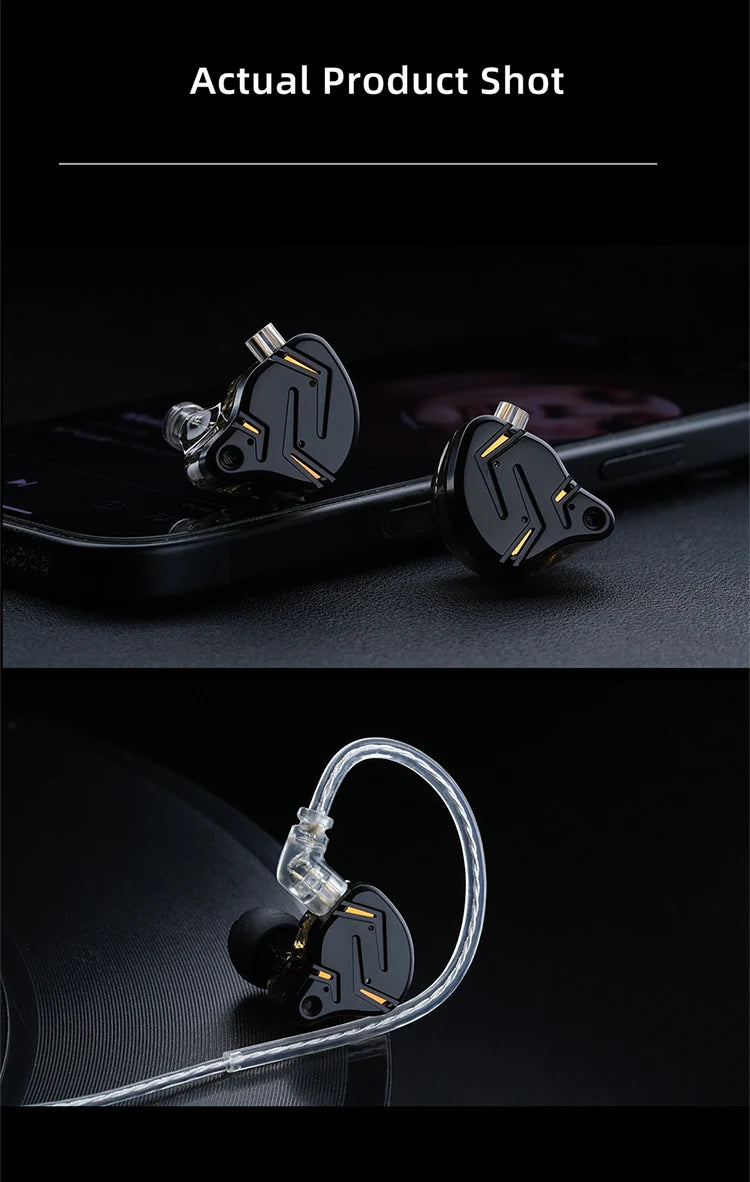 KZ ZST Pro X  1BA 1DD Hybrid Driver Wired Earbuds Deep Bass HiFi In-Ear Monitor Headphone for Gaming And Musician