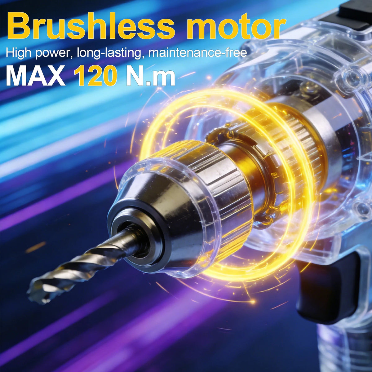 Phoeoce 20V Cordless Drill Set Compatible with Makita 18V Battery Power Drill Driver Kit with 3.0Ah Li-ion Battery 3/8" Keyless Chuck & Accessories Case