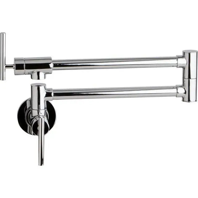 Black Brushed Chrome Brass Wall Mounted Pot Filler Faucet Swivel Folding Retractable Rotary Stretch Sink Tap Kitchen Faucet