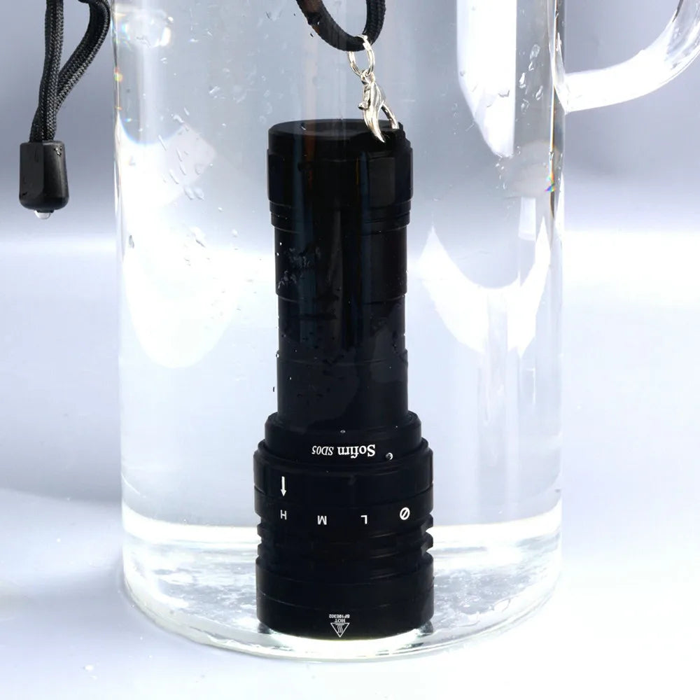 Sofirn SD05 Scuba Diving Flashlight XHP50.2 Super Bright 3000lm 21700 Battery Dive Torch with Magnetic Switch 5000K 6500K