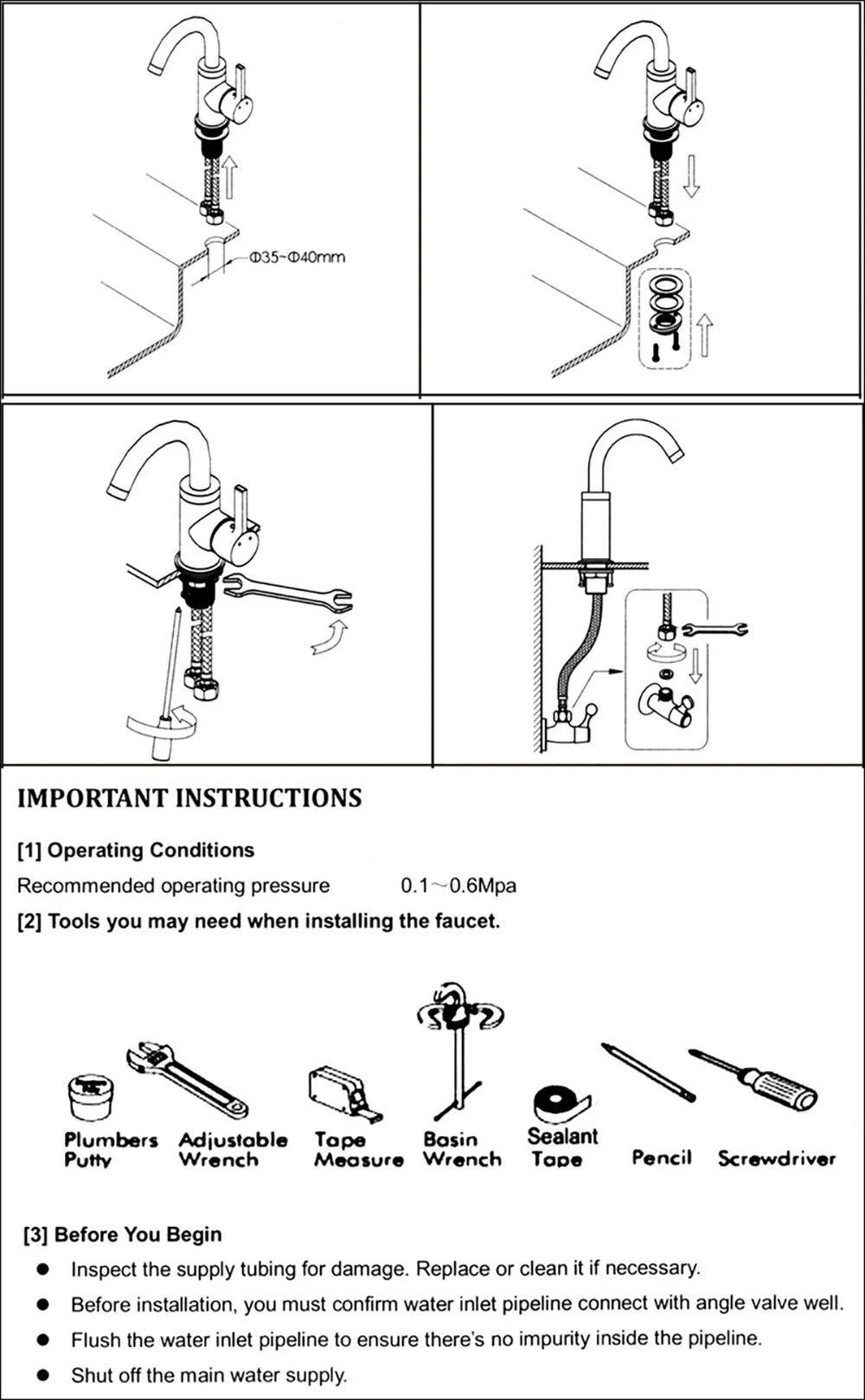 Rozin Black Kitchen Faucet Spring 360° Pull Down Sprayer Hot Cold Water Mixer Tap Deck Mounted Dual Spout Nozzle Faucets Crane
