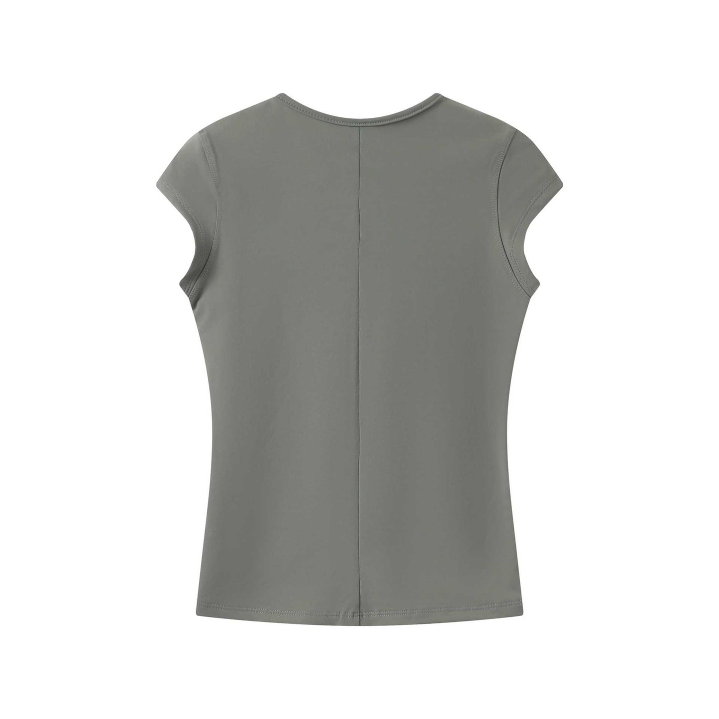 Spot Tankair Sexy Skin-Friendly Nude Elastic Tight Fitness Right Shoulder Small Flying Sleeve T-Shirt Sports Quick-Drying Top