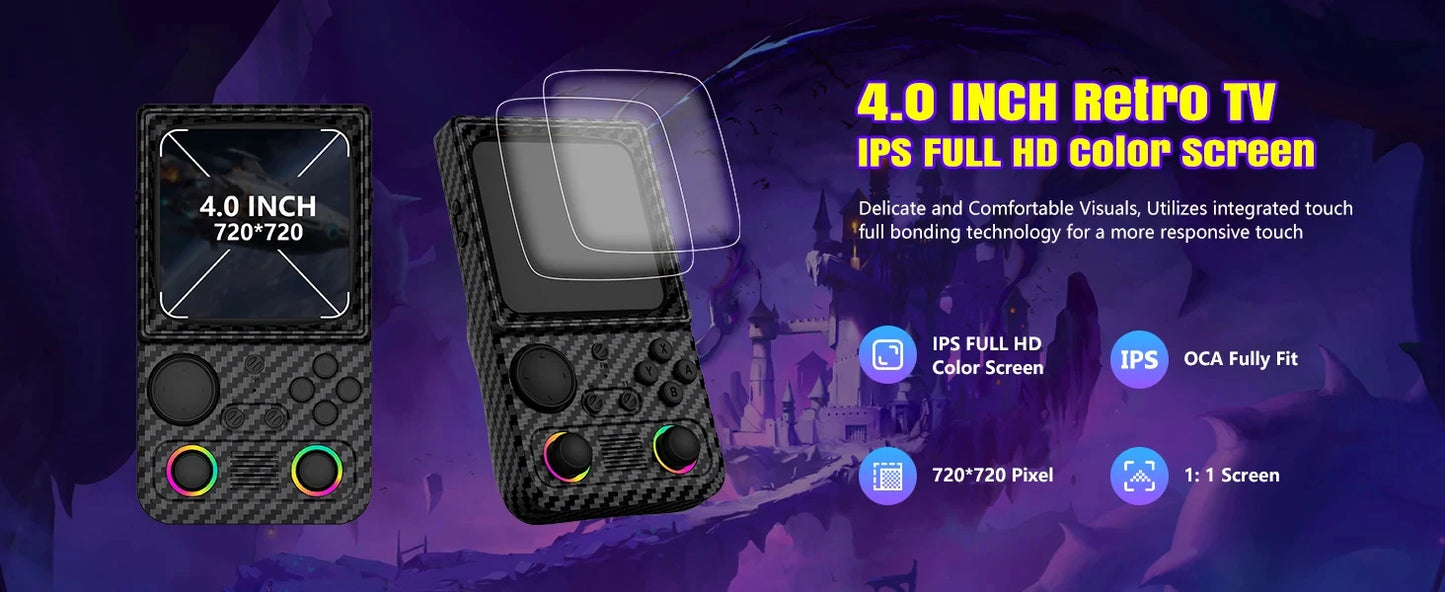 AISLPC R36T MAX Retro TV Handheld Game Console 18000+Games Wi-Fi Multiplayer 4.0" IPS Screen Portable Pocket Video Player