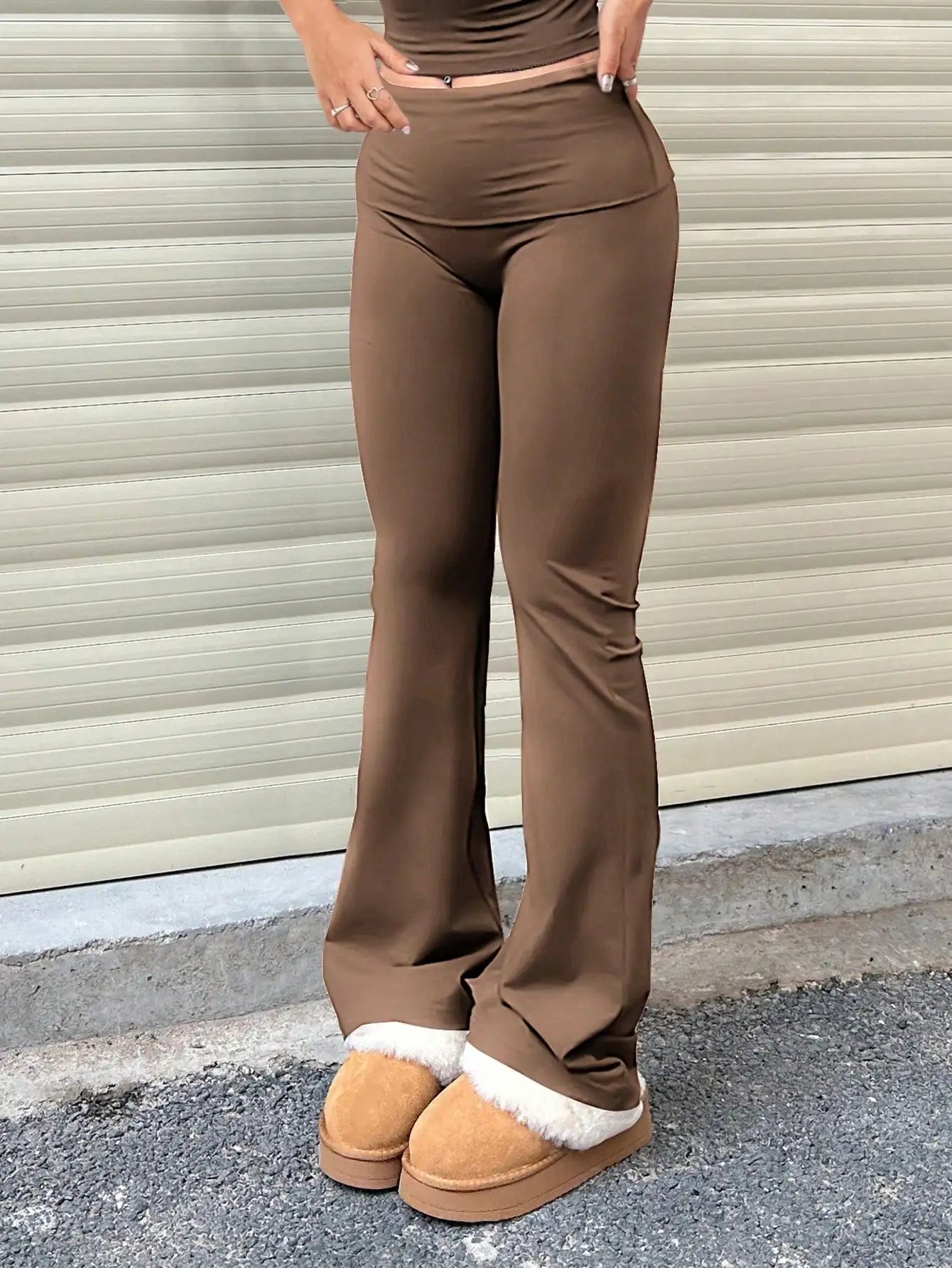 3pcs/Set Women's Yoga Pants - Elastic High-Waist Flare/Bootcut Leggings for Gym/Workout/Casual