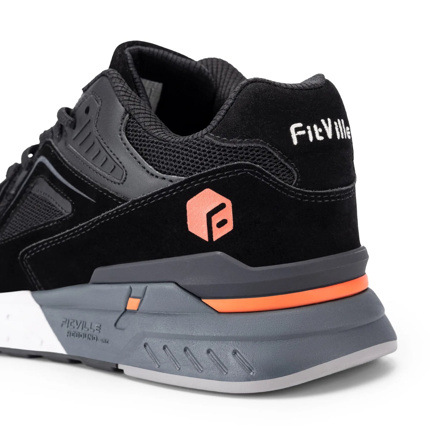 FitVille Men's Walking Shoes Extra Wide Lightweight Sneakers for Flat Feet Arch Fit Heel Pain Relief Non-Slip Running Shoes