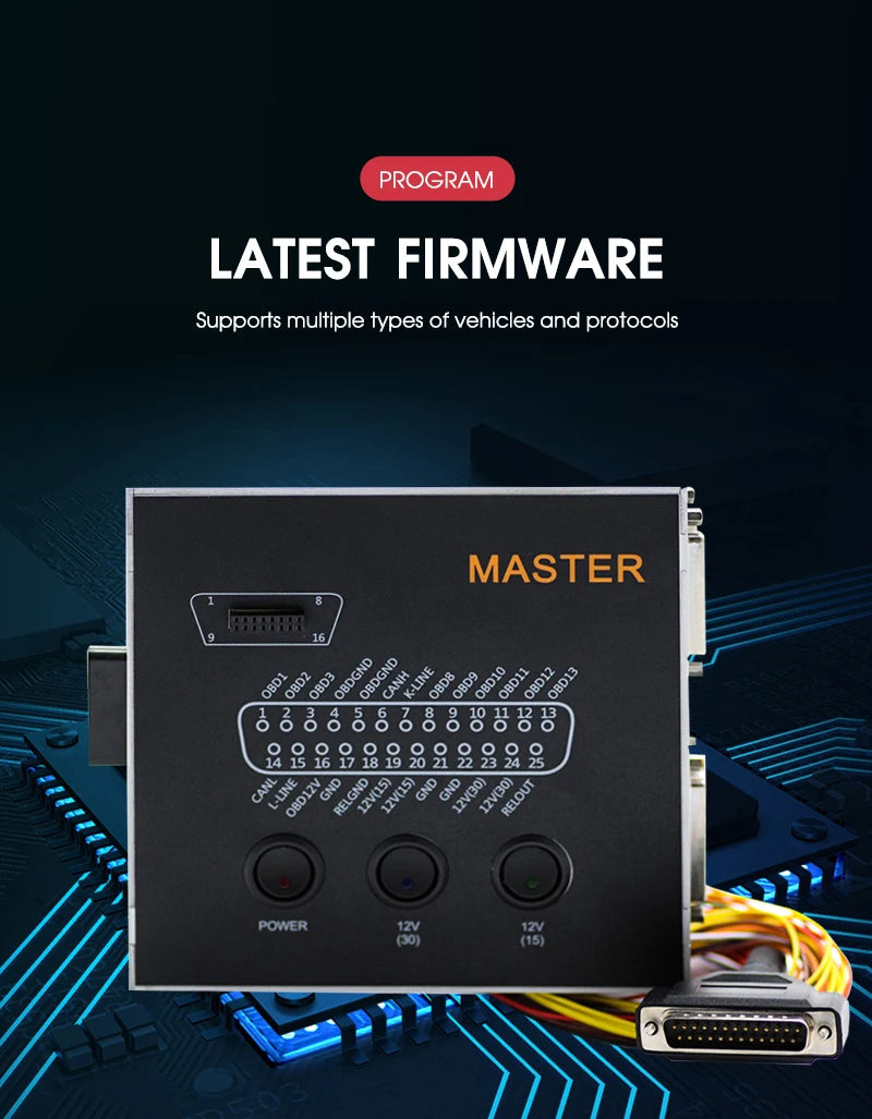 ECU Master Connector Chip Programmer Tuning Key Piasini Carprog Immo Off Repair MPPS VVDI Key Programmer Tool For Orange5 XprogM