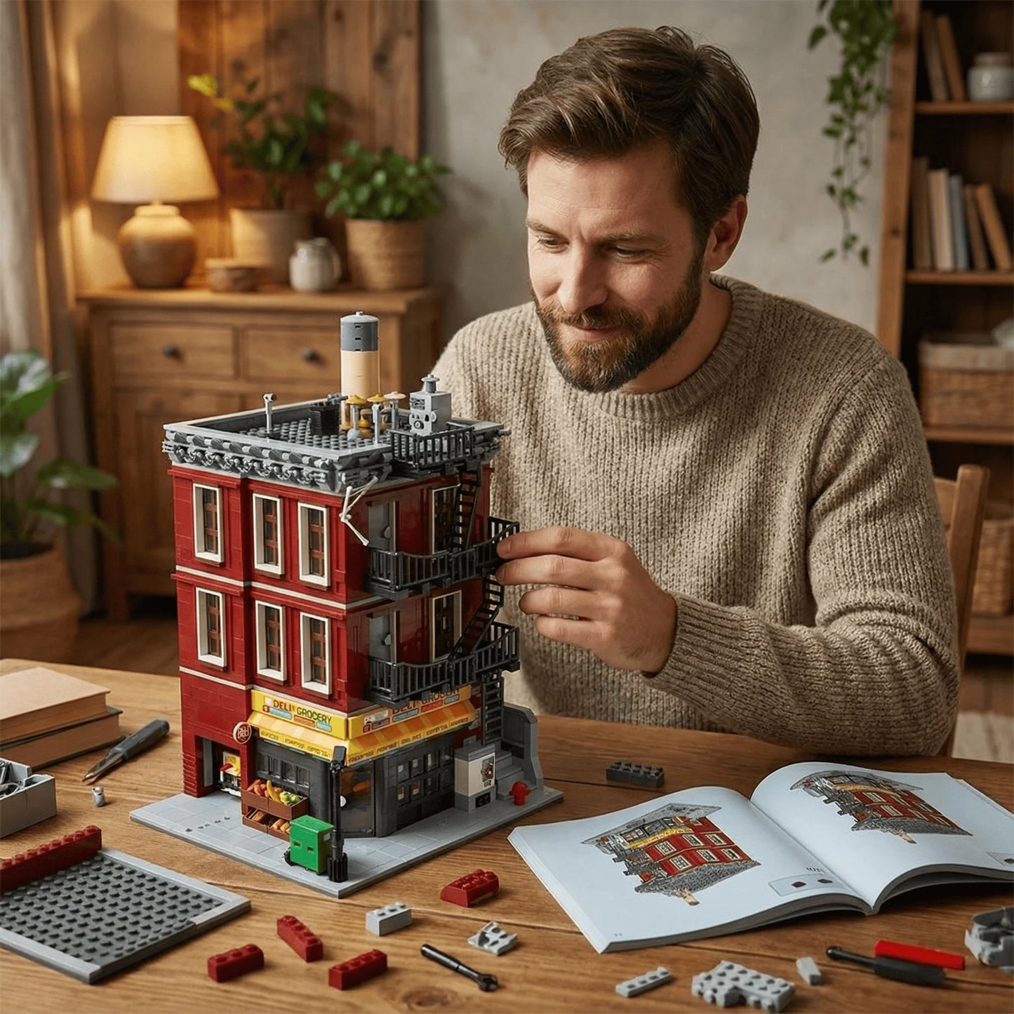 Movie Hero Architecture Series Building Sets Film Architecture Modular Building Block Assembly Model Adult Toy Collectible Gifts