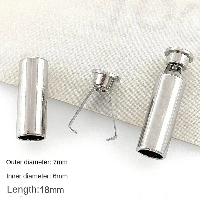 10pcs Heavy Duty Cord Locks Adjustable Metal Clips Secure Fastening for Shoelaces Bags Hoodies DIY Crafts Organizing Cables