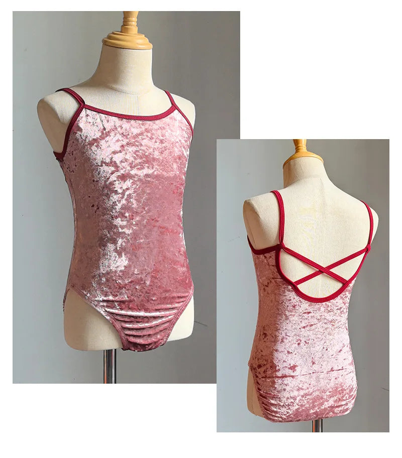 Girl's Gymnastics Leotard Ballet Training Suit Kids Jumpsuits Summer Ballet Outfits Leotards for Girls Clothing Children's Sets
