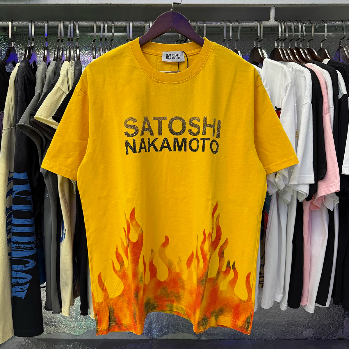 Free shipping New Satoshi Nakamoto Lost Boys T-shirt Printed with Washed Oversized 100% cotton Men Women T-shirts Y2K Fashion streetwear