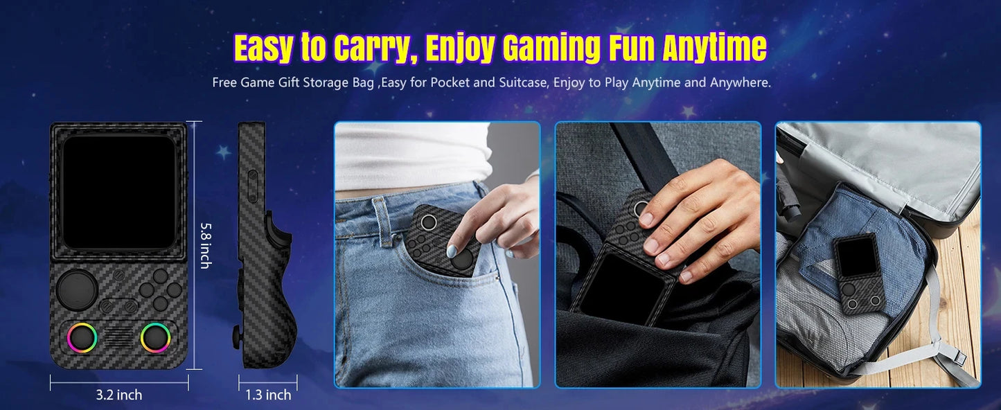 AISLPC R36T MAX Retro TV Handheld Game Console 18000+Games Wi-Fi Multiplayer 4.0" IPS Screen Portable Pocket Video Player