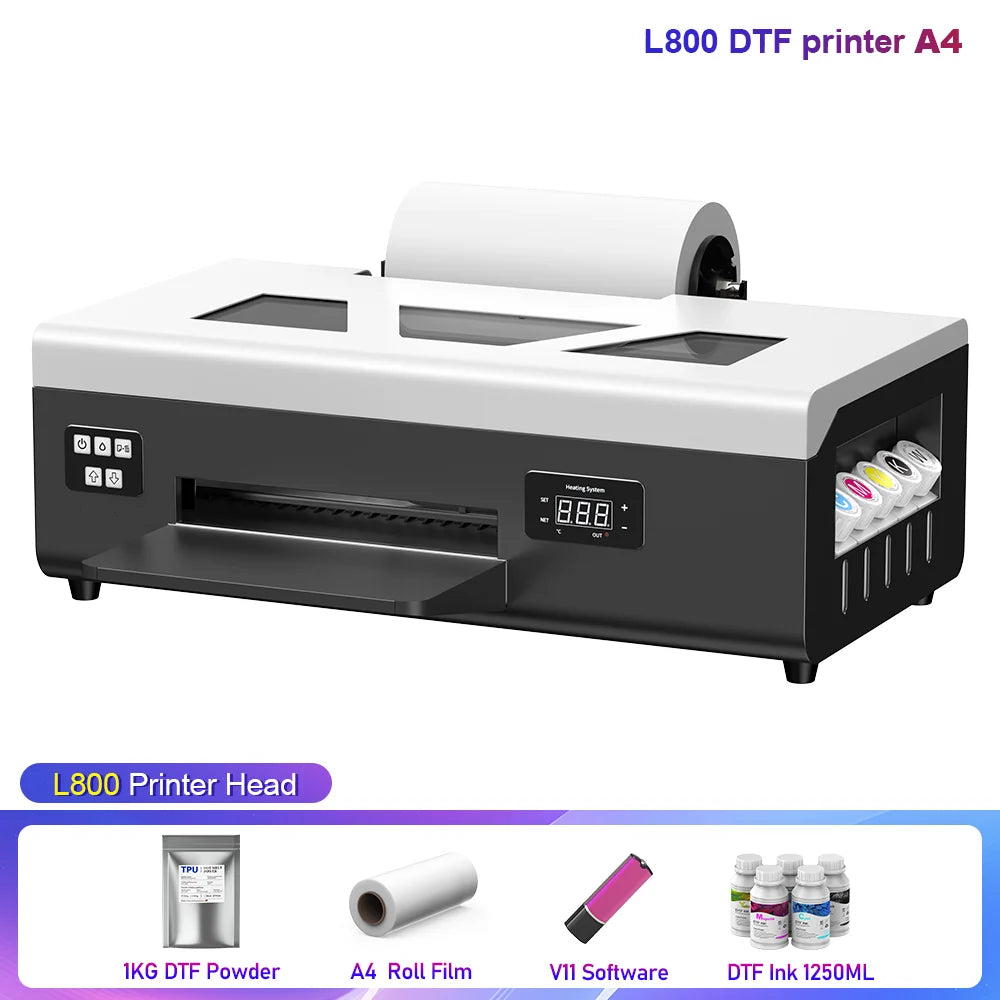 OYfame US EU Stock A3 A4 DTF Printer Impresora UV DTF A3 For Epson XP600 DTF Tshirt Printing Machine A3 For L805 UV DTF Printer