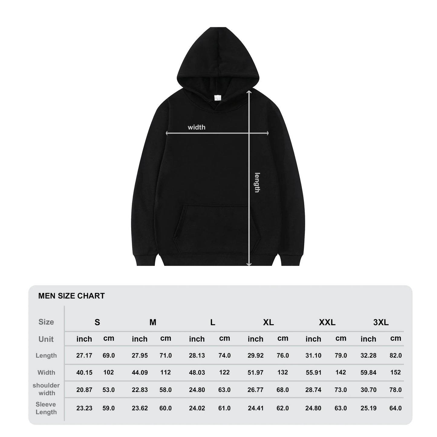 Customized Hoodies For Men And Women Long Sleeved  High Quality Hooded DIY Photos Or Text Thick Hoodies Shipped From US