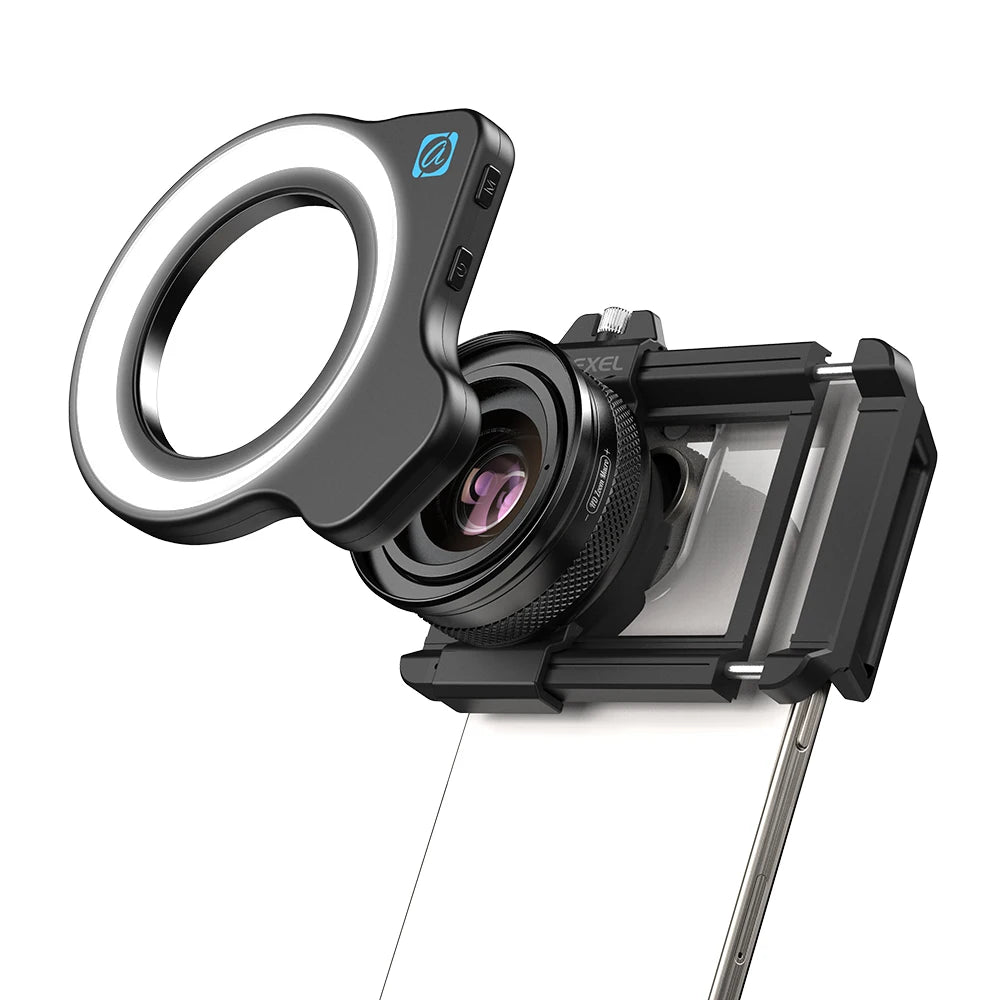 APEXEL 10-20X Zoom Macro Lens With LED Fill Light HD Micro Phone Camera Lenses Support Eye Macro Photography for iPhone Samsung Xiaomi Huawei Oppoand All Smartphones