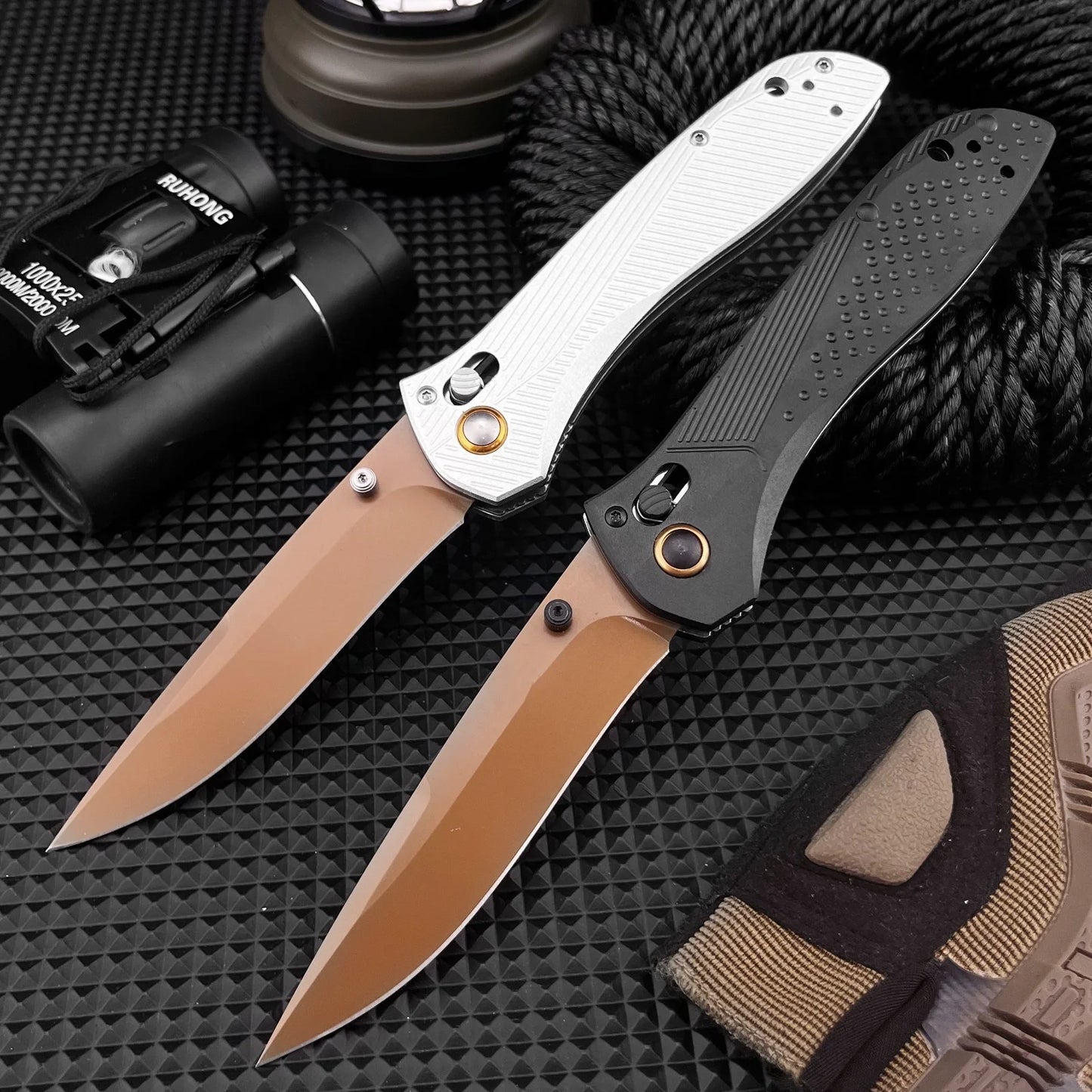 Factory Direct 710 Silver Handle Folding Pocket Knife, 9Cr18MoV Sharp Blade with Light Aviation Aluminum Handle, Custom Logo Engraving Supported, Gift Knife for Birthday & Holiday, Wholesale & Retail Available, US Local Wareh
