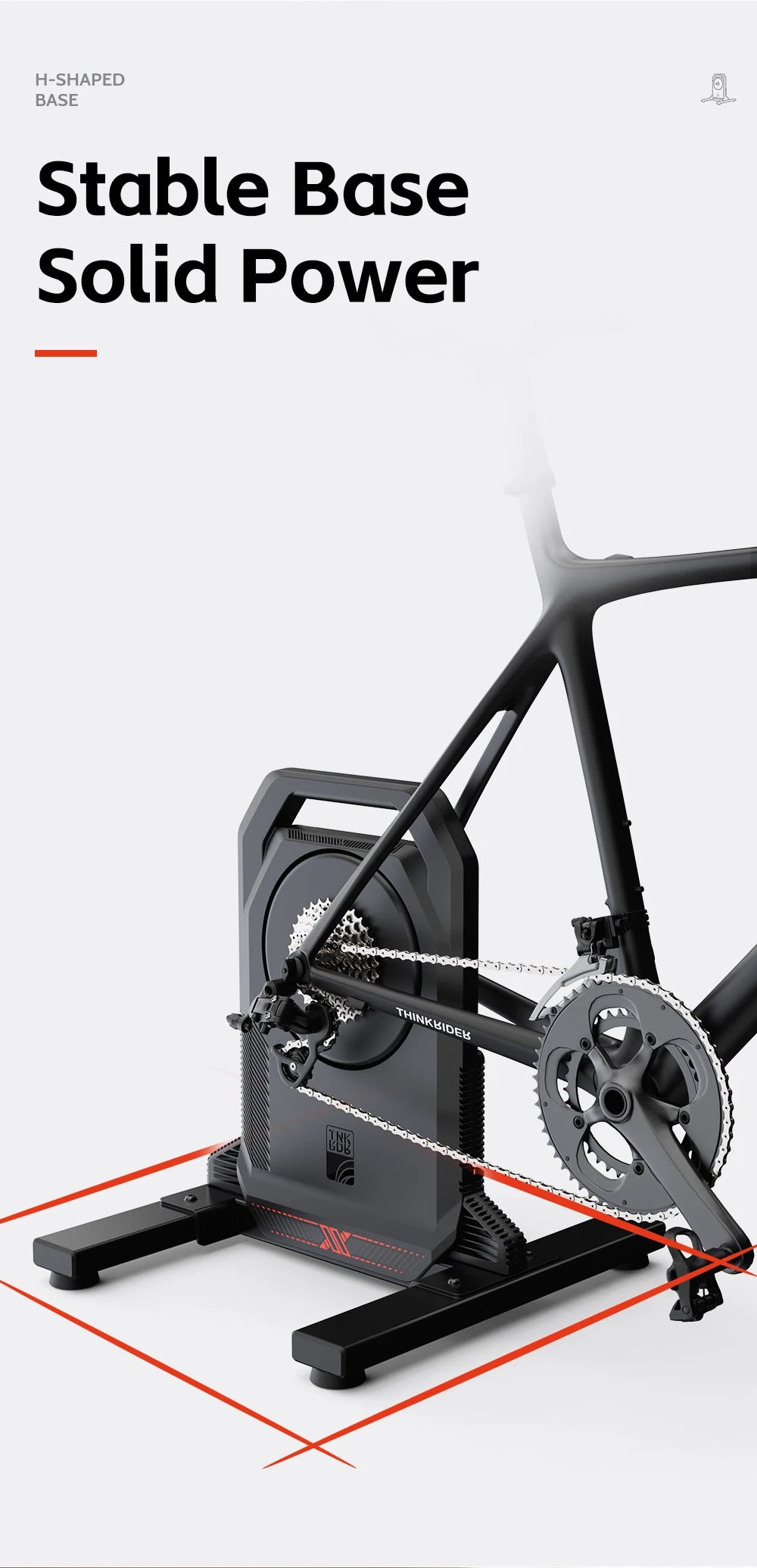 ThinkRider XXPRO Direct Drive Smart Bike Trainer Max 2500W Indoor Training Generate Electricity By Oneself Bicycle Roller