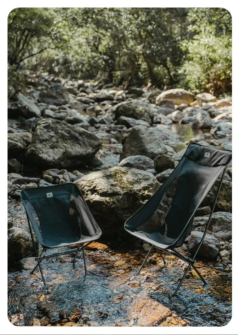 Naturehike Ultralight Folding Chair L04 150kg Load Capacity for Fishing Picnic Outdoor Hiking Moon Chair Portable Relax Chair
