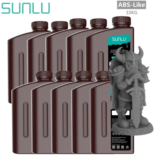 SUNLU UV ABS Like Resin 405nm 10KG Low Odor And Low Shrinkage For LCD 3D Printer Printing Material 3D Printing Fast  Shipping