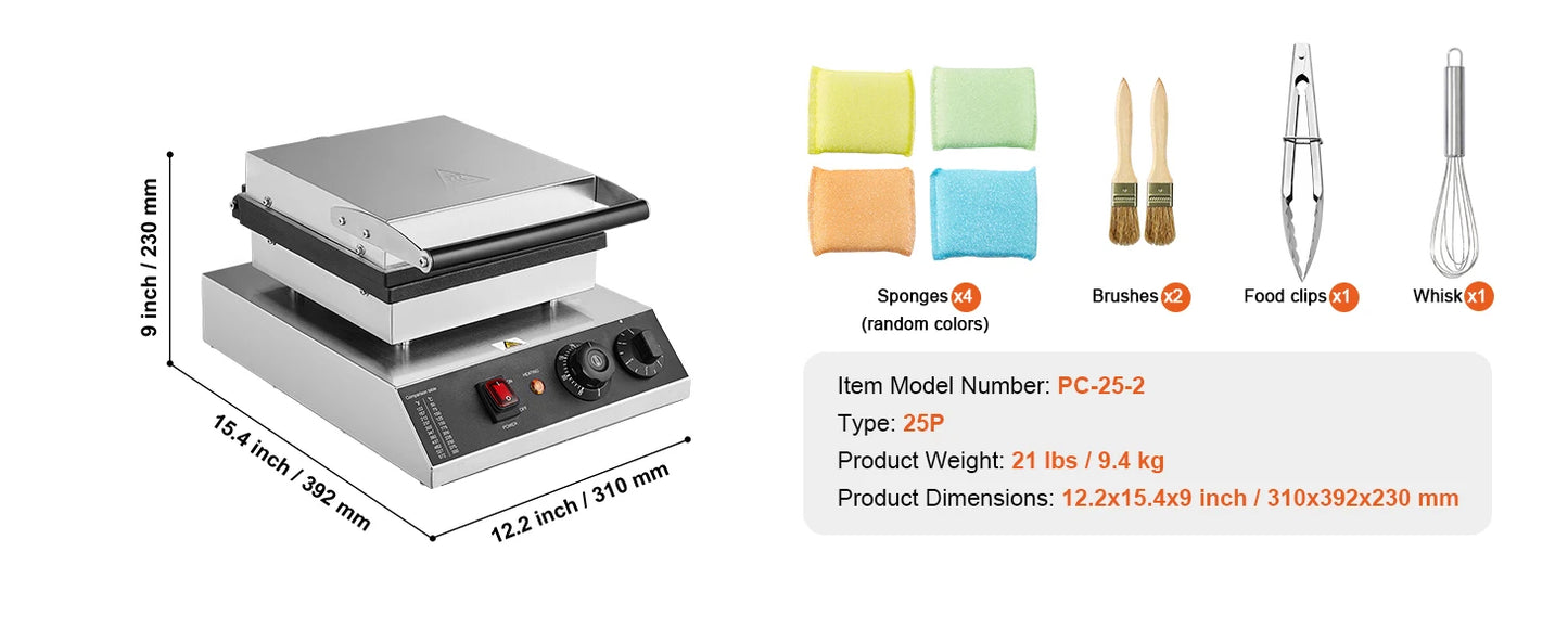 SucceBuy Electric Waffle Maker 25PCS Mini Dutch Pancake Maker Dorayaki Machine Waffreras Kitchen Home Appliance Snack Gaufriers