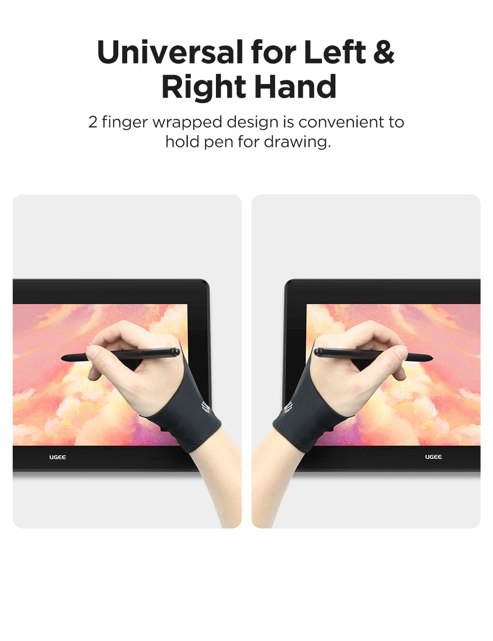 UGEE Drawing Glove Free Size for Graphics Drawing Tablet Digital Pen Tablet 1 piece