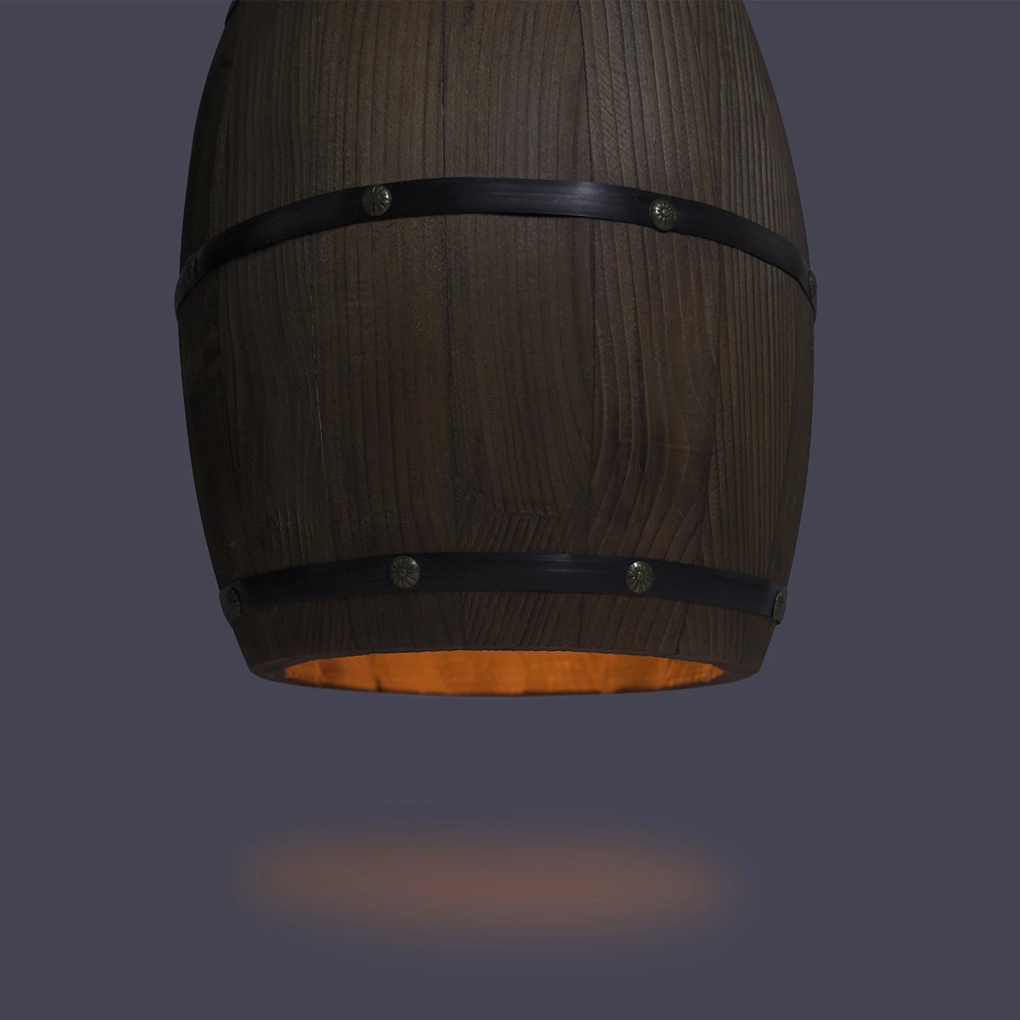 Retro Wood Wine Barrel Pendant Light，Industrial Ceiling Lamp ，Vintage Chandelier Light Fixtures for Bar Cafe Home Restaurant