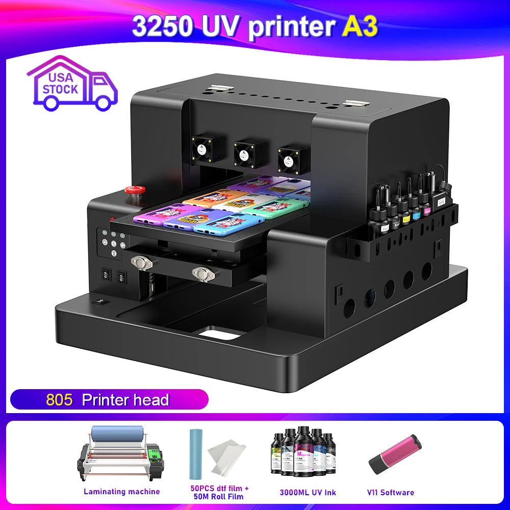 OYfame US EU Stock A3 A4 DTF Printer Impresora UV DTF A3 For Epson XP600 DTF Tshirt Printing Machine A3 For L805 UV DTF Printer