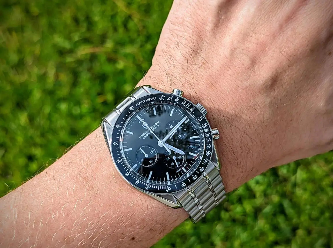 PAGANI DESIGN 1701 Moon Men's Watches Luxury Chronograph Quartz Watch For Men AR Sapphire Glass 100M Waterproof Wristwatch 2026