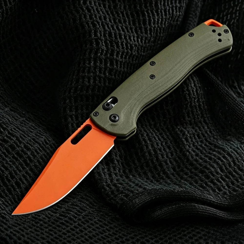 BM 15535 G10 Handle Locking Pocket Knife For Outdoor Use