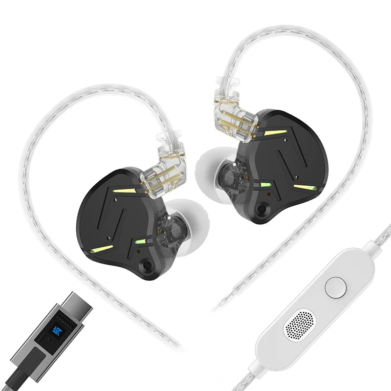 KZ ZST Pro X  1BA 1DD Hybrid Driver Wired Earbuds Deep Bass HiFi In-Ear Monitor Headphone for Gaming And Musician