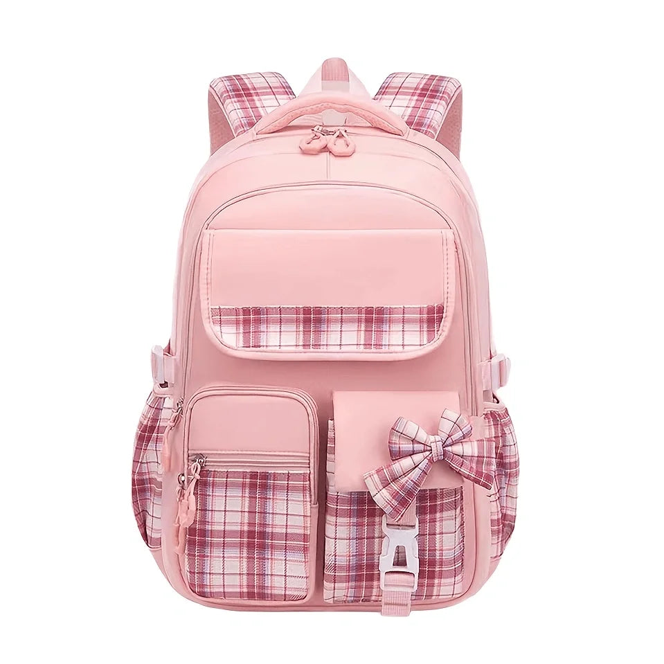 Backpack Student Backpack With Multiple Pockets, Large Capacity, Breathable And Lightweight Schoolbag With Reflective Strips