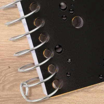Black Notebook 8"x10.5" for School, Office and Note Taking