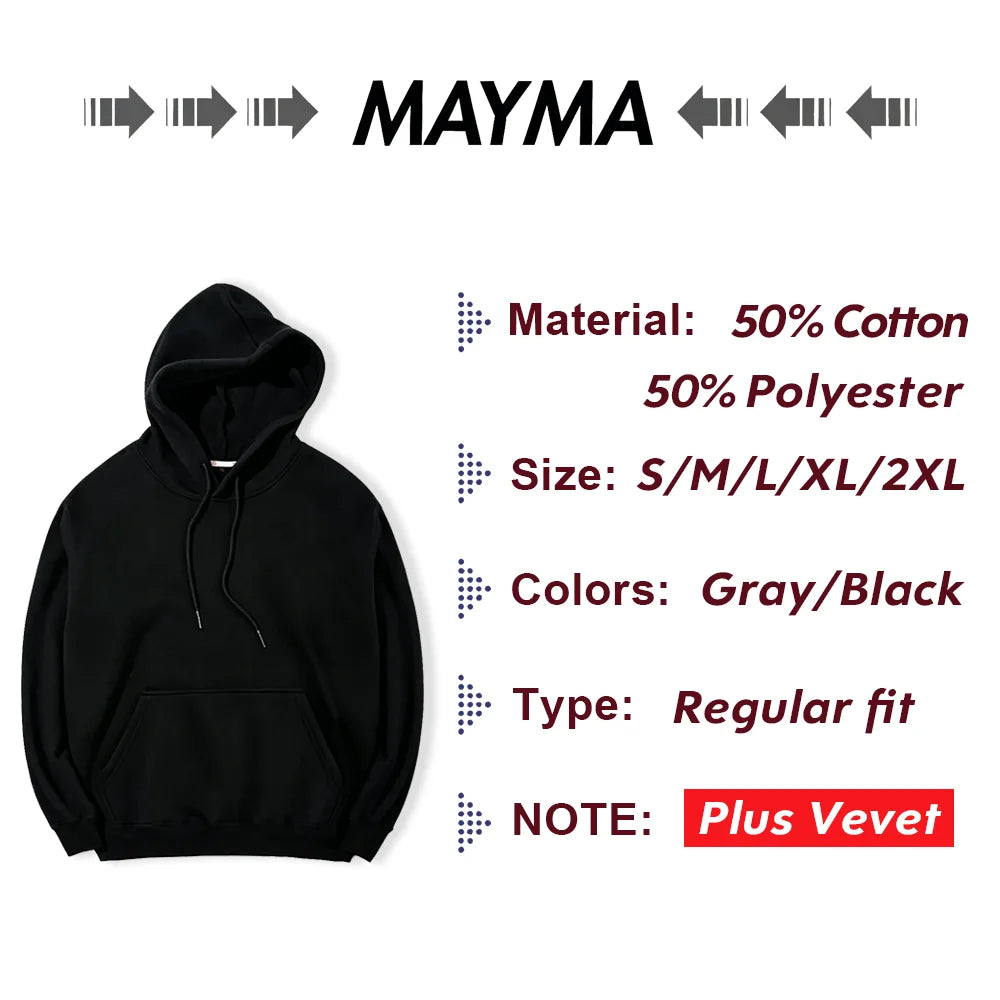 Customized Hoodies For Men And Women Long Sleeved  High Quality Hooded DIY Photos Or Text Thick Hoodies Shipped From US
