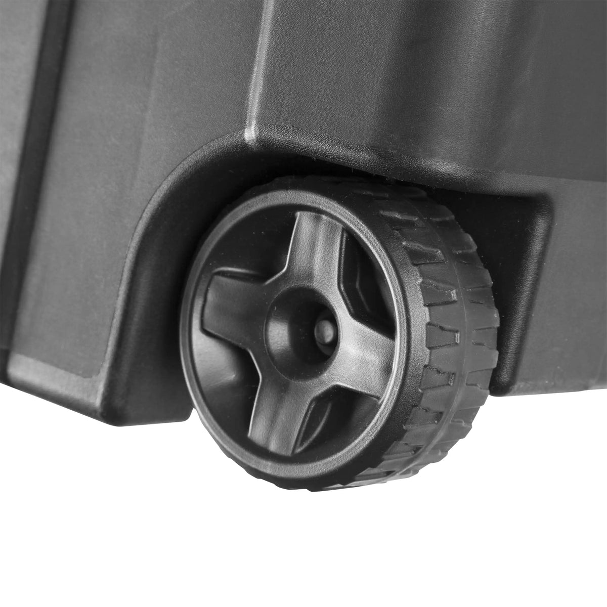 Sterilite Extra Large Storage Bin, 40 Gallon Wheeled Plastic Storage Container with Handle, Black, Pack of 2, Industrial