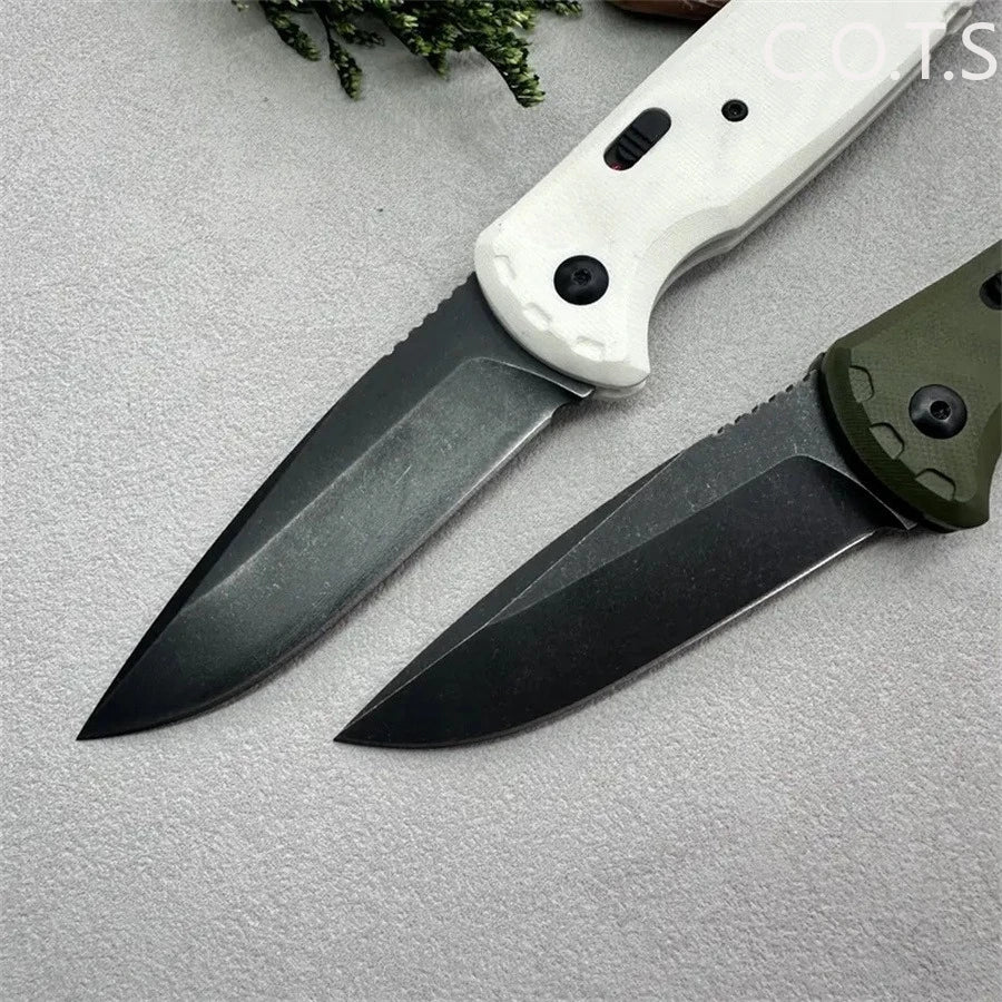 BM 4300 Folding Knife G10 Handle Wilderness Exploration, Hunting, Tactical Combat, Ergonomic Handle, EDC Multi-functional Knives