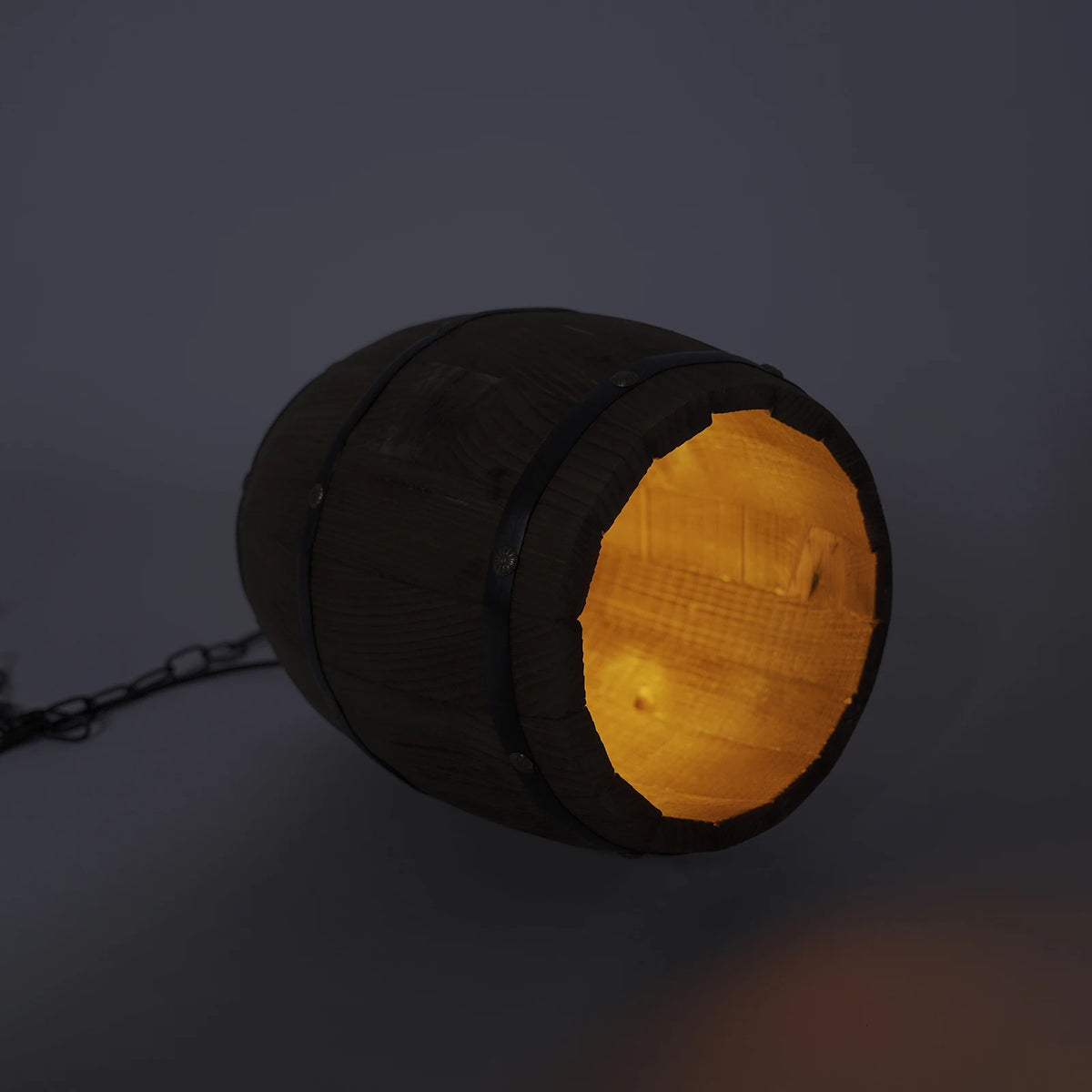 Retro Wood Wine Barrel Pendant Light，Industrial Ceiling Lamp ，Vintage Chandelier Light Fixtures for Bar Cafe Home Restaurant