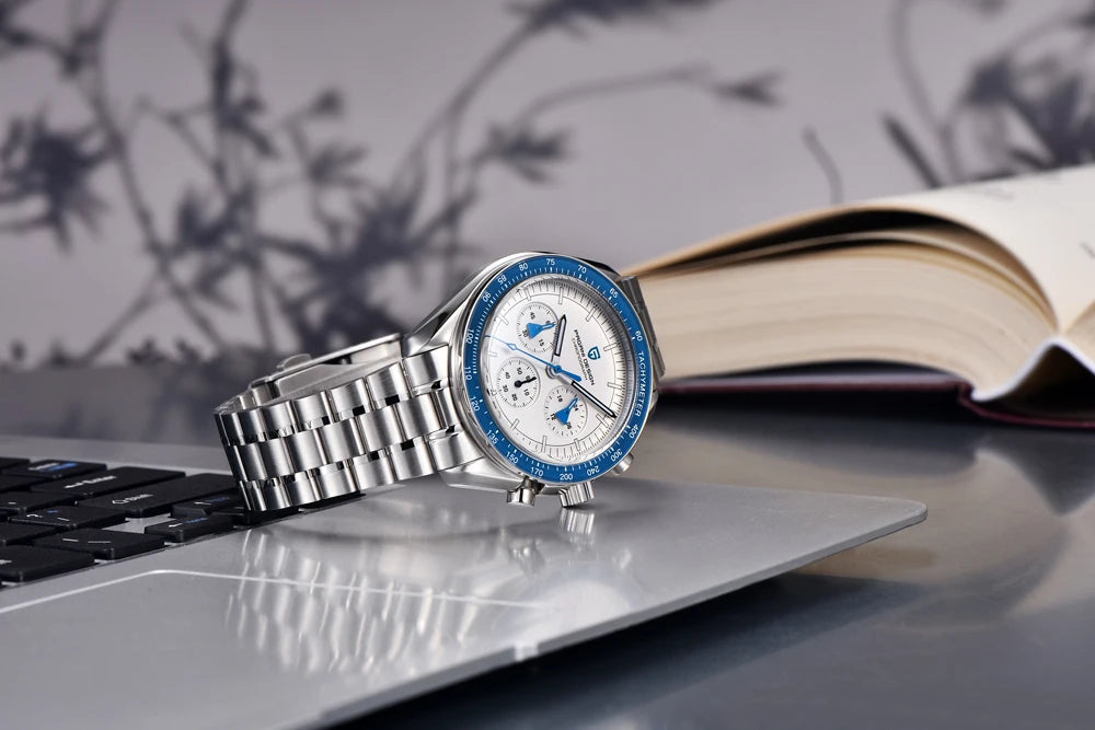 PAGANI DESIGN 1701 Moon Men's Watches Luxury Chronograph Quartz Watch For Men AR Sapphire Glass 100M Waterproof Wristwatch 2026