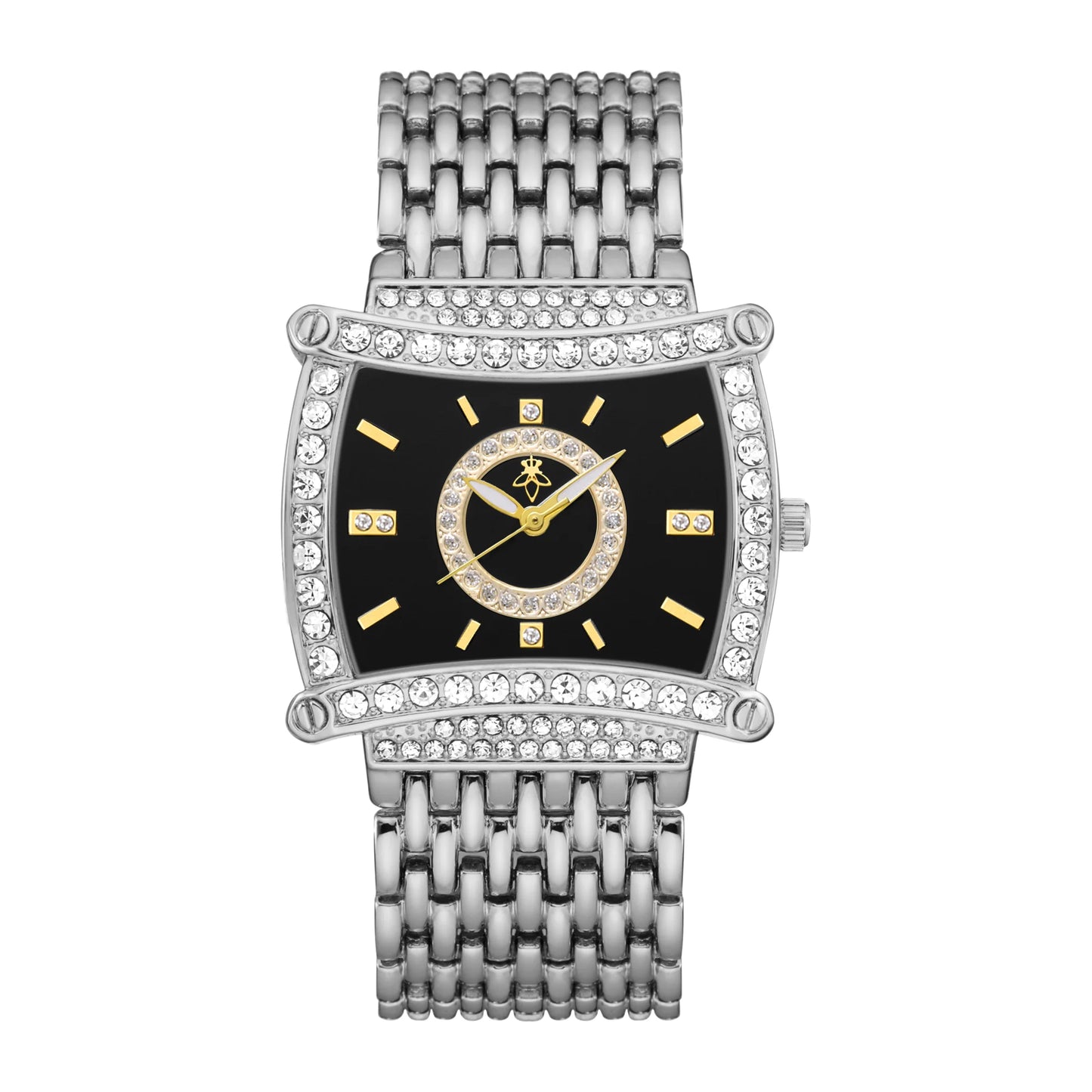 YaLaLuSi Fashion Waterproof Sports Watch Women, Gold Diamond Black Dial Square Wristwatch, Luxury Dress Timepiece, Free Shipping