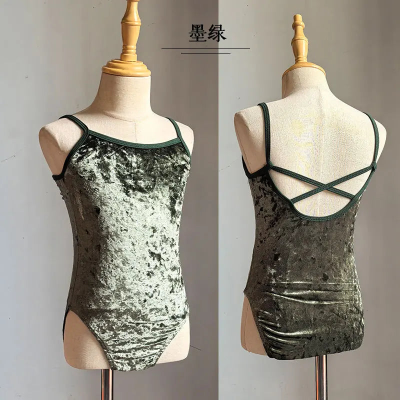Girl's Gymnastics Leotard Ballet Training Suit Kids Jumpsuits Summer Ballet Outfits Leotards for Girls Clothing Children's Sets