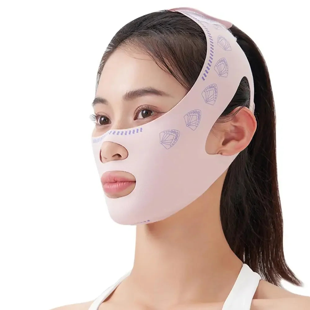 Reusable Adjustable Elastic Night Facial Wrap Breathable Comfort Face Care Band Household Auxiliary Beauty Accessory For Sleeping