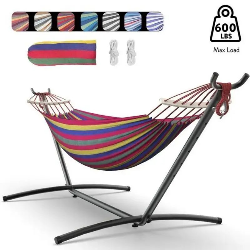 GYROOR Adjustable Outdoor Stand Hammock With Storage Bag
