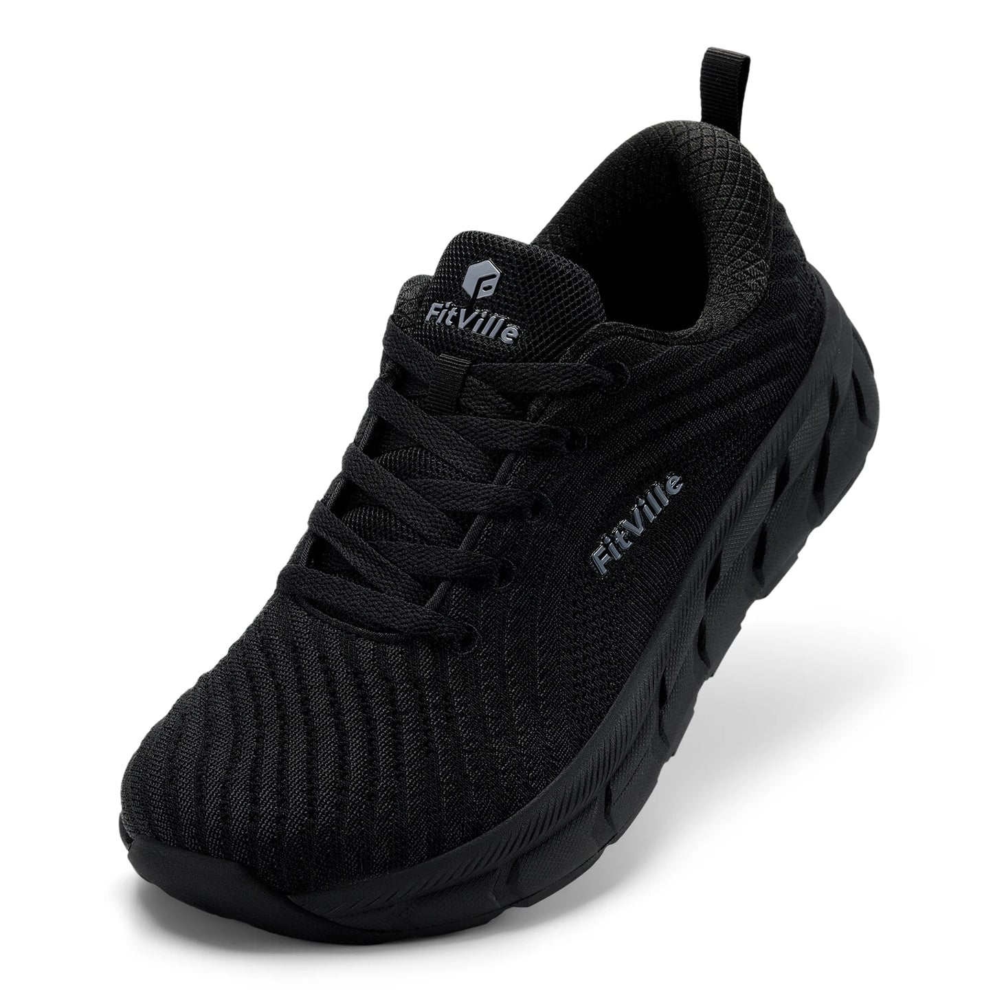 FitVille Wide Toe Box Shoes for Men Cushioned Well Extra Wide Width Shoes Non Slip Wide Lightweight Breathable Running Shoes